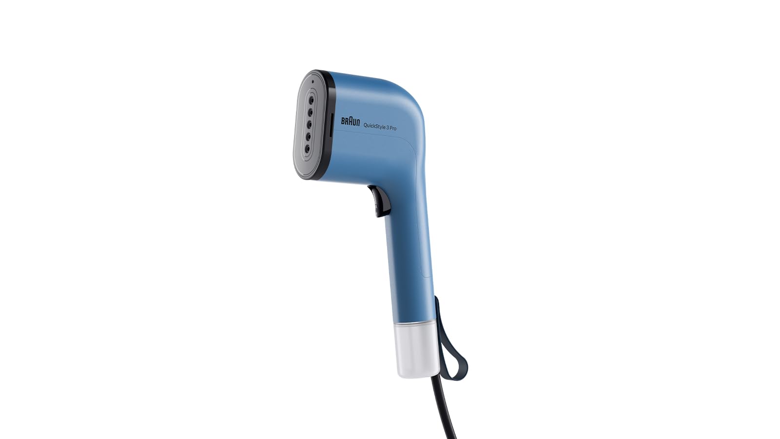 Braun QuickStyle 3 GS3024BL, kompaktowe i lekkie pionowe żelazko, szybkie nagrzewanie, parowiec 22 g/min, wyjmowany zbiornik 120 ml, obudowa termoistniejąca, 1100 W, niebieski