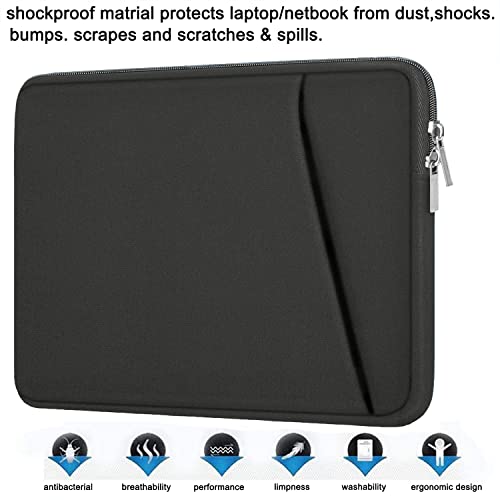 Image of Askuko Laptop Sleeve 14 inch, Durable Carrying Bag Shockproof Protective Case Cover, Handbags Briefcase Laptop Bag Compatible with 14 inch MacBook Air /Pro HP Asus Lenovo Notebook Computer, Grey