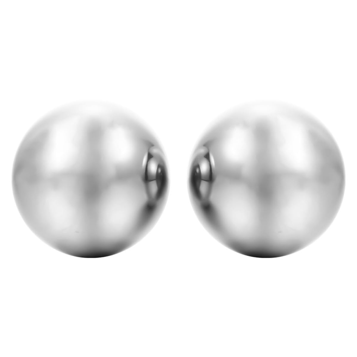 BESPORTBLE Mini Muskelmassagegerät 70mm Edelstahl Massageball 1 Paar Handgymnastikball für Wellness und Business Trips