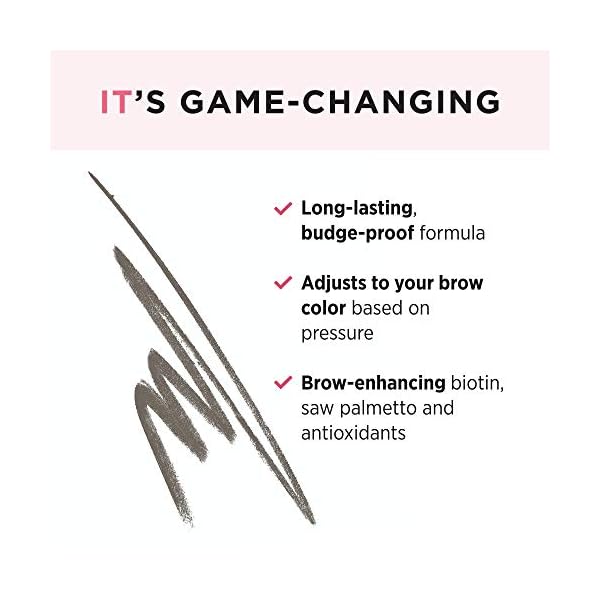IT-Cosmetics-Brow-Power-Universal-Taupe-Universal-Eyebrow-Pencil-Mimics-the-Look-of-Real-Hair-Budge-Proof-Formula-With-Biotin-Saw-Palmetto-Antioxidants-00056-oz IT Cosmetics Brow Power Eyebrow Pencil - Universal Shades - Long-Lasting, Budge-Proof Formula - With Biotin - Natural-Looking Brows - Built-in Spoolie Brush