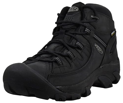 Chaussures de randonnée KEEN Targhee 2 Mid imperméables pour homme en noir taille 44