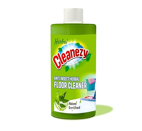 Image of Cleanezy 500 ml ANTI INSECT Herbal Floor Cleaner | Eco friendly & Biodegradable Natural Disinfectant | 99.9% Anti Bacterial Protection | With Power of Neem (500 ml)