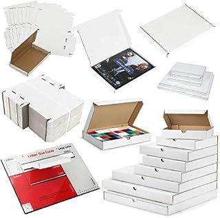 White PIP Cardboard Large Letter Postal Box Amazon Ebay Online Seller Royal Mail Friendly  (C6 (166x114x24mm), Pack of 5)