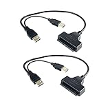 Câble de conduite facile: si le port USB de l'ordinateur a une alimentation insuffisante, connectez le port d'alimentation auxiliaire en même temps pour renforcer l'alimentation, le convertisseur de disque dur