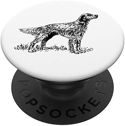 English Setter Gifts Phone Grip and Stand - Black Cartoon Animal ...