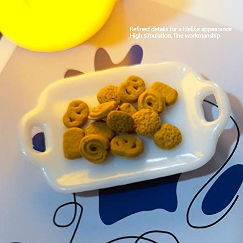 JUMZ Puppenhaus-Miniatur für Safe Food 1:12 Kaffee-Plätzchen-Set Puppenhaus-Hochsimulations-Harz-Material für Geschenke – Bild 5