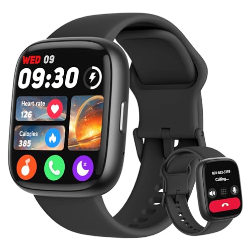 FB028 Smartwatch Relógio inteligente com Alexa integrada, atende/faz chamadas, relógio esportivo feminino e masculino de 1,83" à prova d'água IP68, para celulares Android e iOS