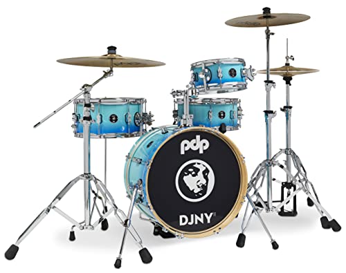 Pacific Drums & Percussion PDP Daru Jones New Yorker II 4-Piece Blue Fade Drum Set Shell Pack (PDDJ1804BF)