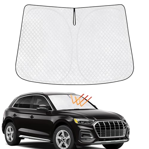 KMF Windshield Sun Shade for Audi Q5 2018-2024 with 310T Foldable Car Sun Shade,Custom Fit Sunshade...