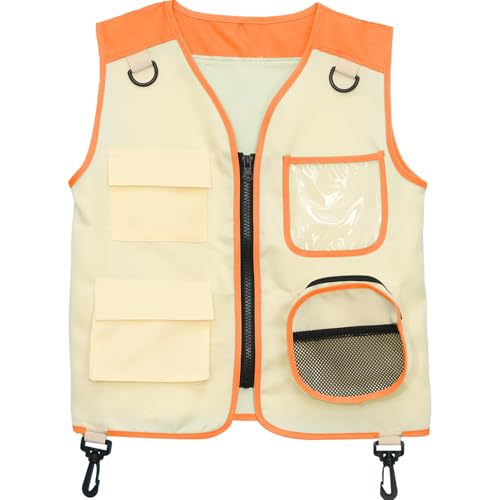 renvena Outdoor Explorer Kits Safari Cargo Vest And Adjustable Hat for Park Ranger Paleontologist Zookeeper3