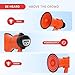 B S Portable 20W Mega Phone Small Bullhorn with Bottle Opener, 600 Yards,Siren,Recording, Indoor & Outdoor Events Halloween,Teachers,Crowd Management,Sound Noise Maker for Cheerleader, Pumpkin Orange