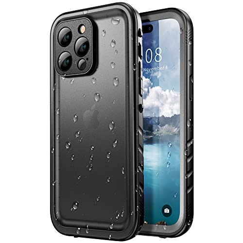 SPORTLINK Design for iPhone 14 Pro Max Waterproof Case - Shockproof Dustproof Phone Case with Screen Protector for iPhone 14 Pro Max, Full Body Protective Case for iPhone 14 Pro Max Cover 6.7'' Black