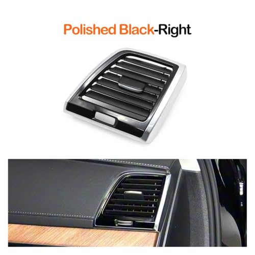 Grille de ventilation droite pour Volvo XC90 MK2 cache noir poli 32219347