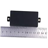 Alasum プラスチック製 密閉型 ハムバッカーピックアップカバー ブラック 6.8×3.7×2cm エレキギター用 ピックアップ交換パーツ