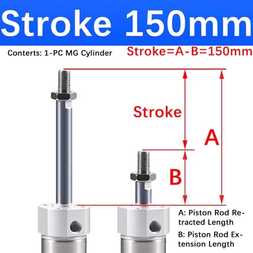 Vérin pneumatique en acier inoxydable durable avec alésage de 32 mm - 2