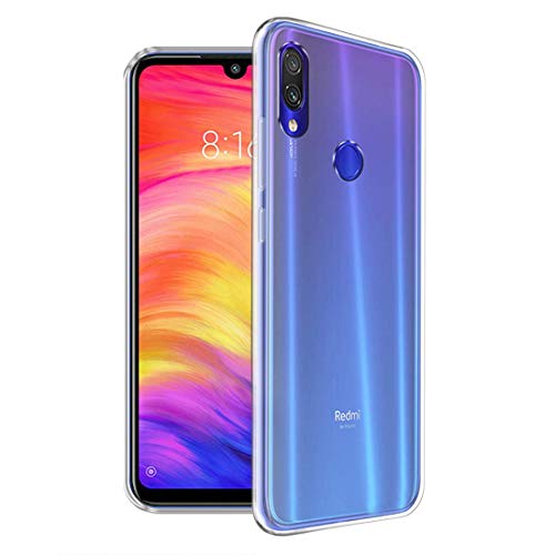 Image of NISHTECH for Xiaomi Mi Redmi Note 7 / Redmi Note 7s / Redmi Note 7 Pro - Premium Transparent Crystal Clear Soft & Slim Back case Cover [Transparent]