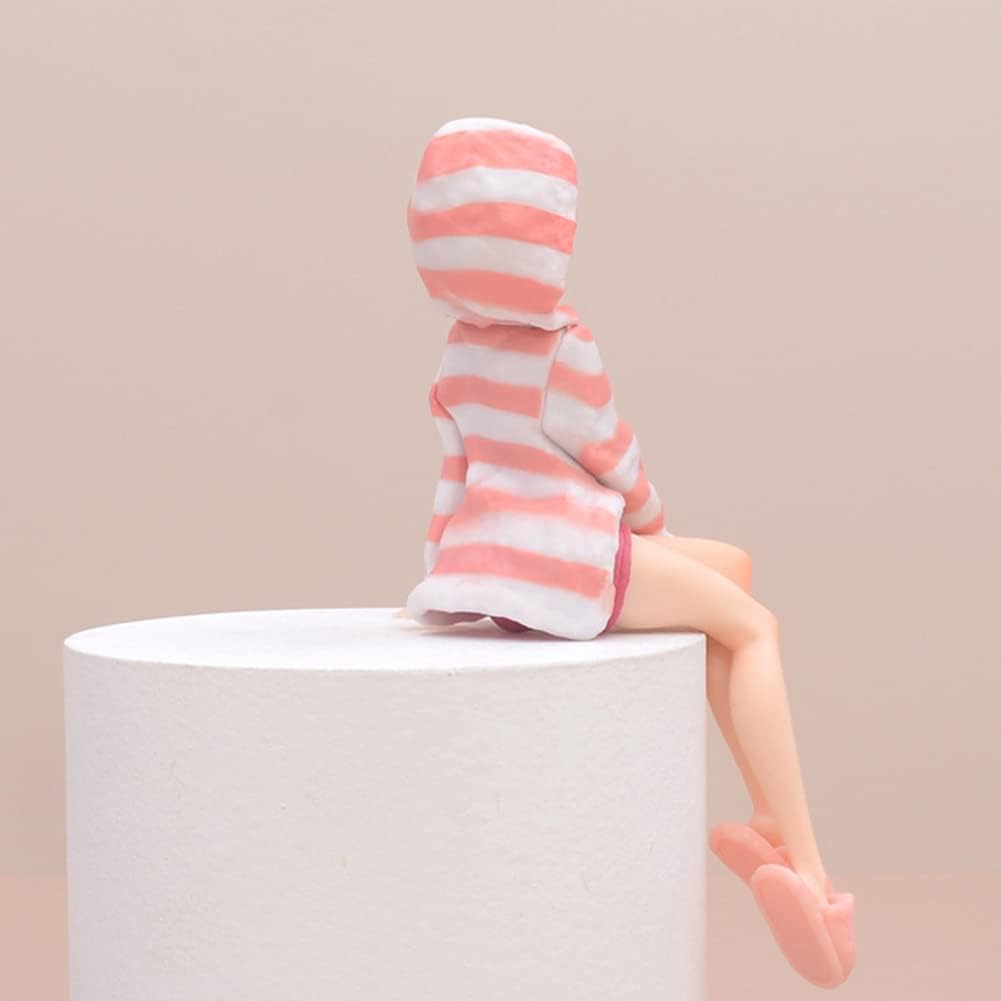 Anime Rem Ram Figure Model 15.5cm Remu and Ramu PVC Action Figure Sitting Pose Statue Desktop Decoration Collectible Gifts