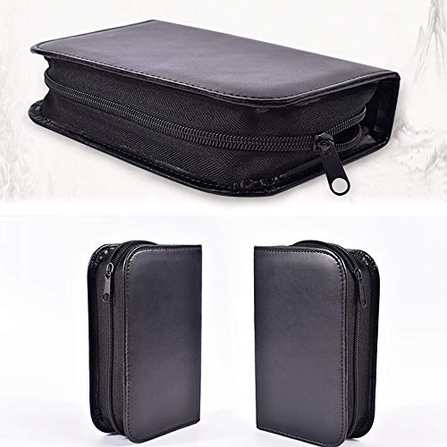 Hooshion PU Leather Glucose Meter Storage Bag, Travel Case Organizer Pouch for Blood Glucose Meter and Accessories, Diabetic Supplies Travel Case