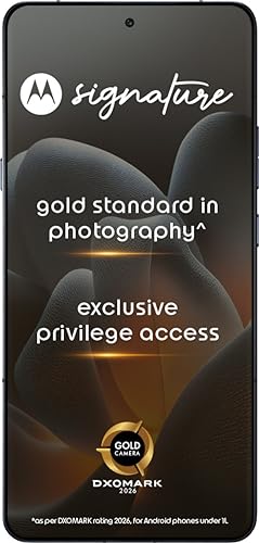 Image of Motorola Signature (Pantone Carbon, 16GB RAM +512GB Storage) | 17.27 cm (6.8 inch) Super HD Display | 50MP + 50MP + 50MP | 50MP Front Camera | 5200 mAh Battery | Snapdragon 8 Gen 5 Processor