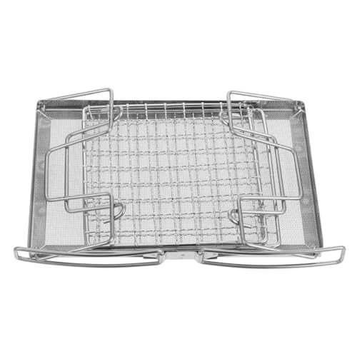 SHOWERORO Multisize Bread Toasting Rack Folding Camping Grill Detachable Baking Wire Outdoor Cooking Toaster for Home Camping
