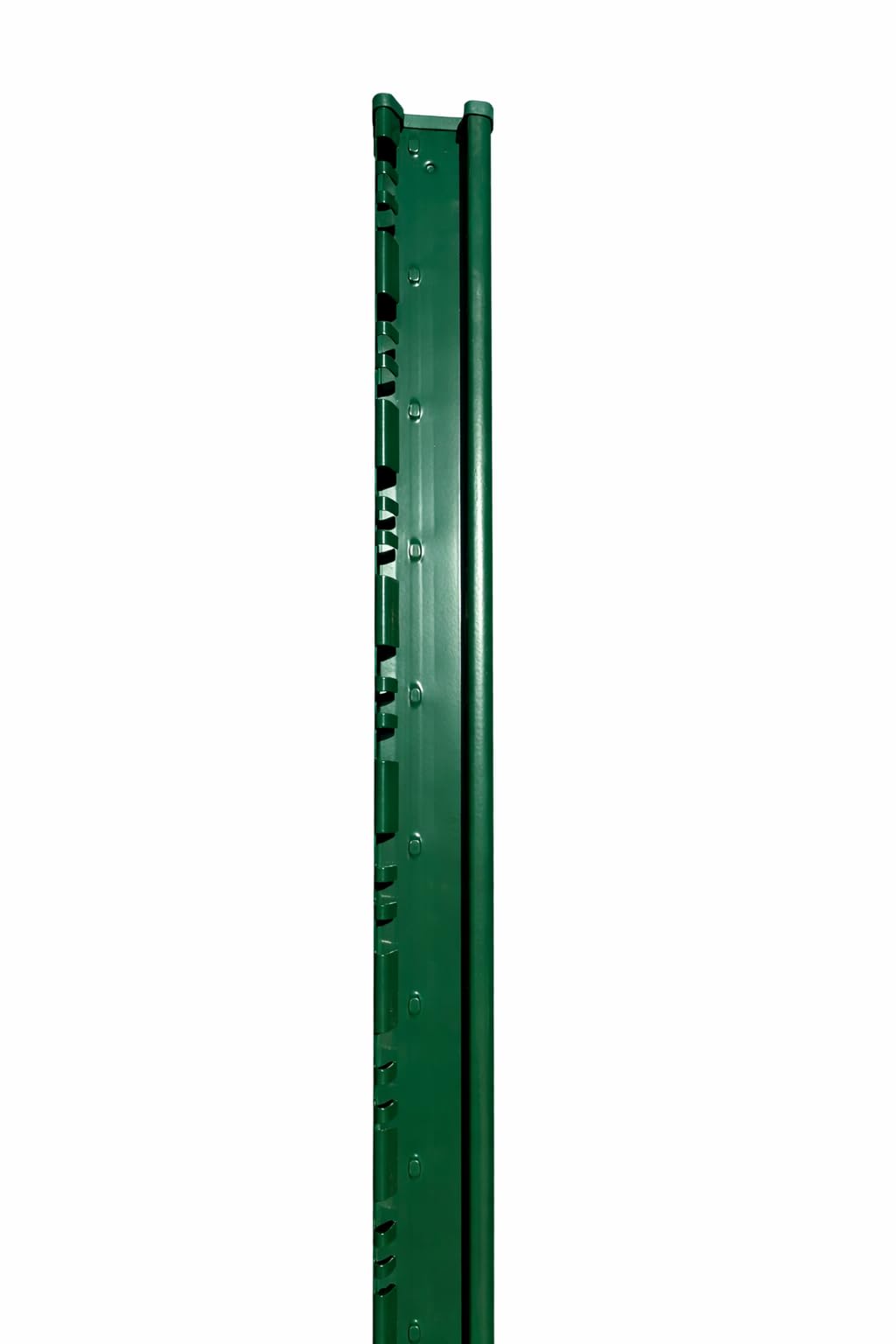 Poteaux de Clôture en Métal Vert à sceller en H 1m40 4 Pièces