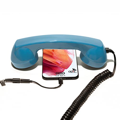 Opis Technology 60s Micro USB-C Edition: Retro Telephone Handset for Mobile Phones & Smartphones