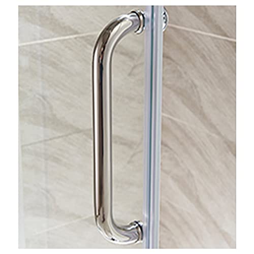 Manija de puerta de ducha de vidrio perilla robusta con arandelas 4
