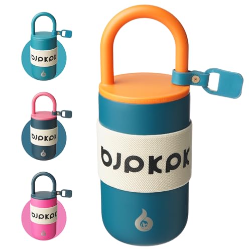 BJPKPK 13oz Insulated Tumbler with Handle & Lid, Stainless Steel Coffee Mug