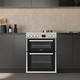 Teknix TKED64X 60cm Ceramic Double Oven Electric Cooker - Stainless Steel - Image 2