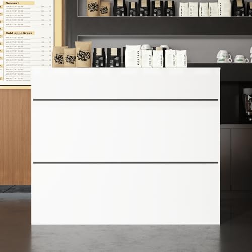 Design compatto e funzionale: con una larghezza di 100 cm e una profondità di 50 cm, questo bancone si adatta perfettamente a una varietà di stanze, fornendo allo stesso tempo spazio e spazio di lavoro sufficienti.