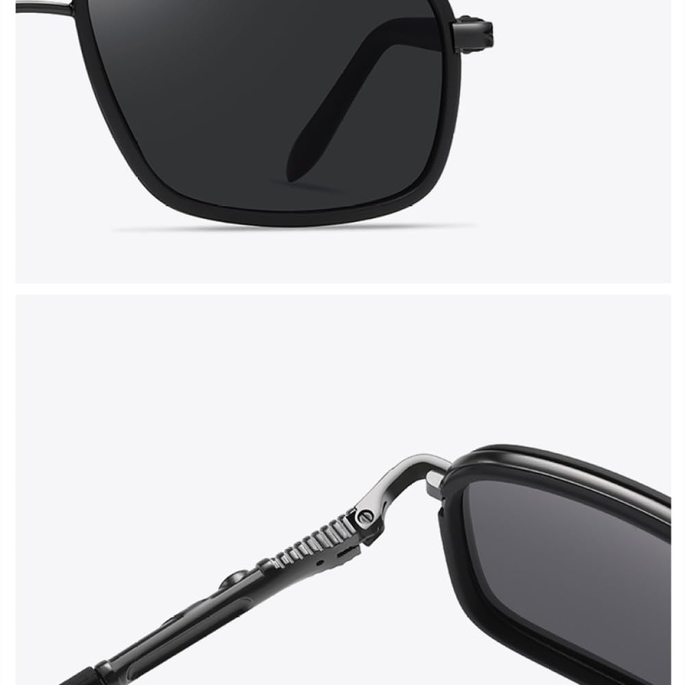 Gafas de sol con montura metálica para hombre, lentes de moda para conducir, gafas para hombre, viajes y pesca