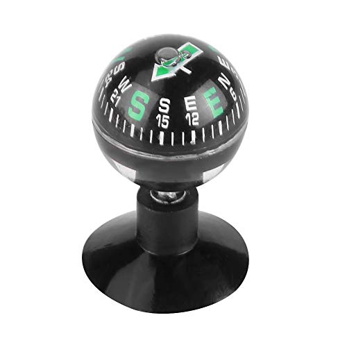 Qiilu Compass Car Boat Marine Mini Outdoor Compass Camping Navigation Compass， Electronic Navigation Compass for Vehicle Marine