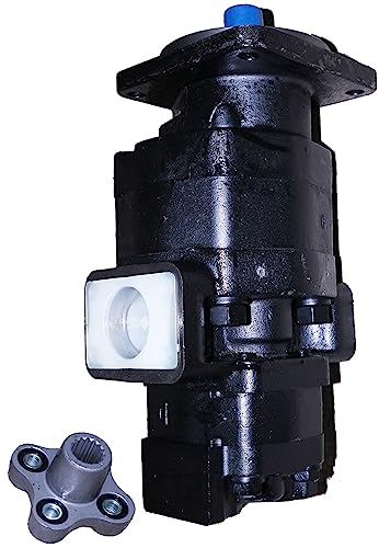 Image of Solarhome 257954A1 New Hydraulic Pump compatible with Case 580LPS 580LSP 580M 580MXT 580SL 580SLE 580SM 590SM Series 2 Backhoe Loader