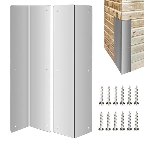 Protectores de esquina - Protección de borde, Protectores de esquina de acero inoxidable, Protector de exterior de 89° | 8,57 pulgadas, Consejos De Chimenea De Pared Para Escuela De Espacio Público