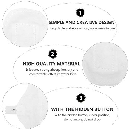 3Pcs Absorventes Higiênicos Reutilizáveis â€‹â€‹Absorventes Menstruais Bambu Pano Carvão Absorventes