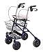 Produktbild Antar Rollator AT51013, Standardrollator blau, Tablett, Sitz, faltbar, bis 120 kg