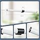 meoaow Spiegelleuchte Bad LED Spiegelleuchte - 8W Badezimmer Lampe 60CM Badlampe Wand Schwarz Klemmbar Wasserdicht IP44 Wandleuchte 4000K Neutralweiß Modern Badlampe für Badschrank Keller Küche