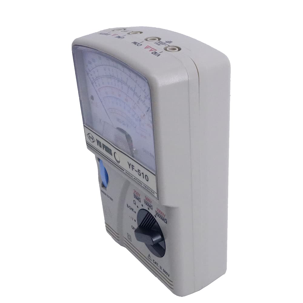 Tenmars YF-510 Pointer Type High Resistance Meter Insulation Tester 0~2000MΩ/DC1000V