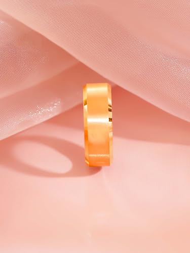 Image of 18K Gold Plated Classic Men's Band Ring with Brushed Finish for Mens | Everyday Wear Rings for Mens
