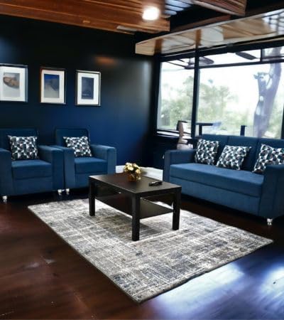 Al Sunnah & Ellora Premium Turkish Rugs � Enhance Your Living Room, Bedroom, Dining Area, & Office with Luxurious Carpets & Runners (Customize (4 to 6Ft), Modern (Abstract/Texture))