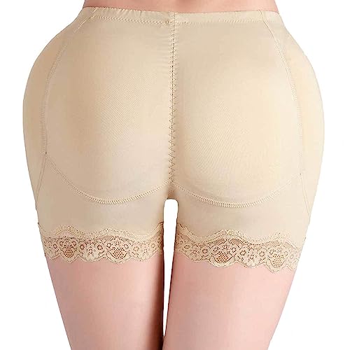 Femmes faux hanches sous-vêtements en microfibre premium beige extensible 3X