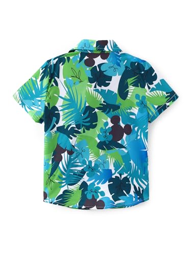 Image of Disney Marvel Spiderman Cars Stitch Star Wars Mickey Boys Hawaii Shirt Button Up Dress Shirts Short Tropical Shirt Kids 2-13Y