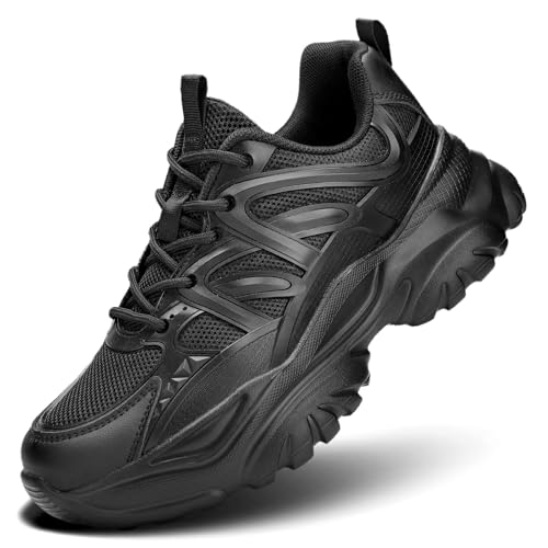 Women's Road Running Shoes Non Slip Ladies Walking Fashion Athletic Chunky Sneakers Work Gym Comfort Lightweight Mesh Soft Sole