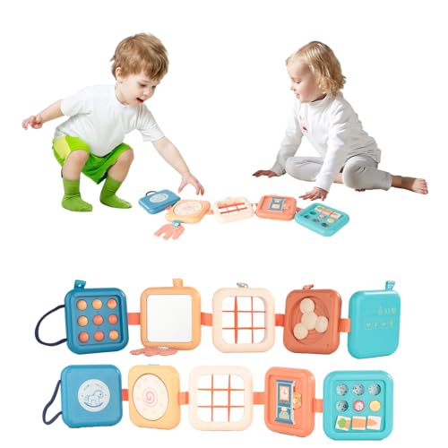 EliphonTowne Airplane Travel Toys - Travel Busy Cube Toy Planes Games Activity Learning Toy for Boy & Girl Birthday Gift