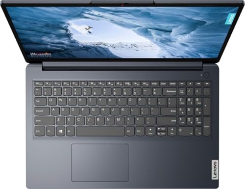Image of Lenovo Ideapad 1 Laptop, 15.6 inch FHD (1920x1080) Touch Laptop, AMD Ryzen 5 7520U, 8GB RAM, 512GB SSD, AMD Radeon 610M Graphics, Windows 11 Home, Abyss Blue with Accessories