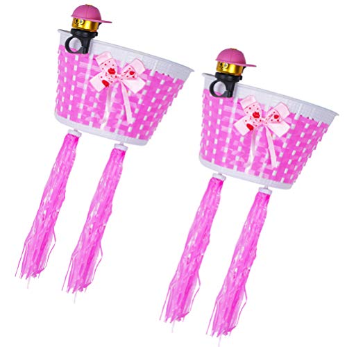 Why Should You Buy BESPORTBLE 8Pcs in 2 Set Handlebar Basket Bell Set Chic Durable Bicycle Decor Bik...