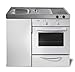 Produktbild Mini-Küche Singleküche Kompaktküche Büroküche Kleinküche mit Backofen B100 cm