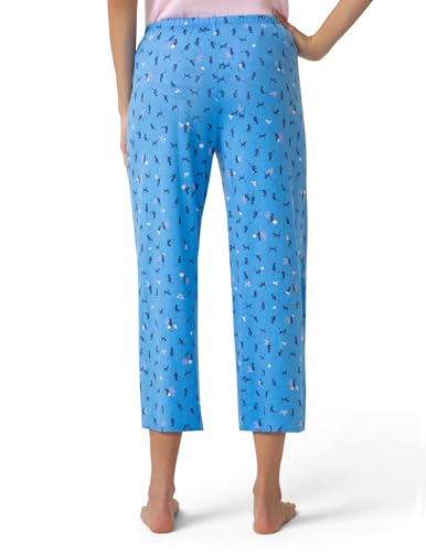 Image of HUE Women's Spring Pajama Separates Soft Whimsical Print Pjs with Flowers, Animals, Garden Themed Pjs, Cocktails