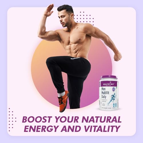 HealthyHey Nutrition MultiVitamin for Men - Multi-Vit Daily - 13 Vitamins & 12 Minerals - 90 Vegetable Capsules - Image 7