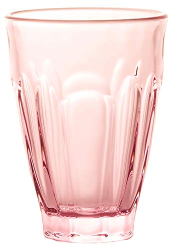 ADERIA F-49648 Clube Palette, Coral Pink, Large, Made in Japan, Glass, Clear, Highball, Cup, Wedding, Celebration, Beer, Stylish, Present, Glass, Sake, Birthday, Women, 60th Birthday, Men, Retirement,
